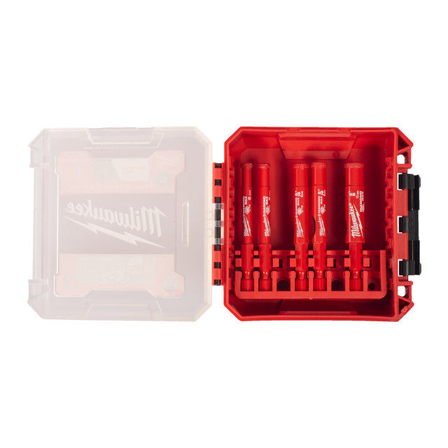 Milwaukee DIAMOND MAX 1/4″ Diamantbohrer-Set 5-teilig – Produktbild 1