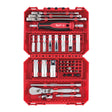 Milwaukee Ratschen-, lange Steckschlüsseleinsätze- und Handgriff Premium Set 1/4" metrisch, 42-teilig, in PACKOUT kompatibler Kassette – Produktbild 1
