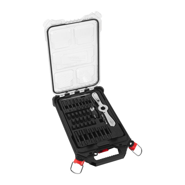 Milwaukee Gewindeschneidsatz 38-teilig im PACKOUT Compact-Organiser Slim – Produktbild 1