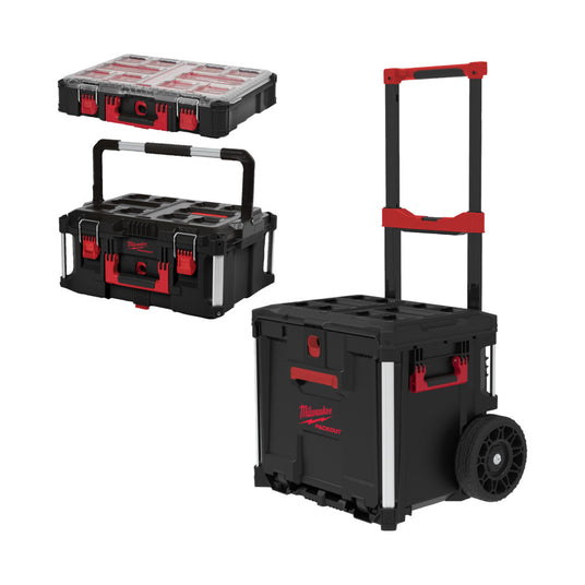 AKTION: Milwaukee PACKOUT Starter-Set 3-teilig + 2 Seitenhalter GRATIS