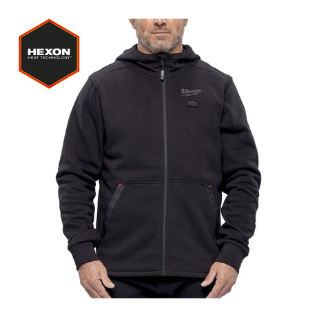 Milwaukee M12 Akku-Heiz-Kapuzenpullover Herren – Schwarz