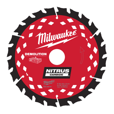 Milwaukee Kreissägeblatt Nitrus Holz für Handkreissägen Ø 190 x 30 mm Z24 Wechselzahn 1.6 mm Blattstärke – Produktbild 1