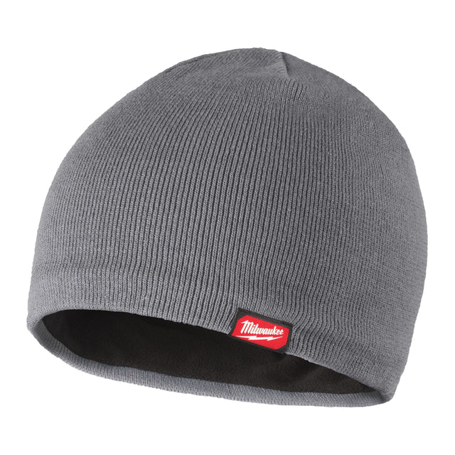Milwaukee Mütze mit Fleece-Innenfutter – Grau / schwarzes Fleecefutter