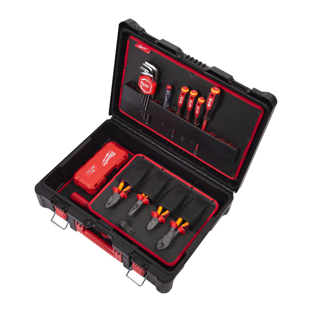 Milwaukee Elektriker-Handwerkzeuge Set 62-teilig im PACKOUT Koffer – Produktbild 1