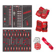 Milwaukee Bestücktes Einlagen-Set Universal 170-teilig für Werkstattwagen 78 cm – Produktbild 1