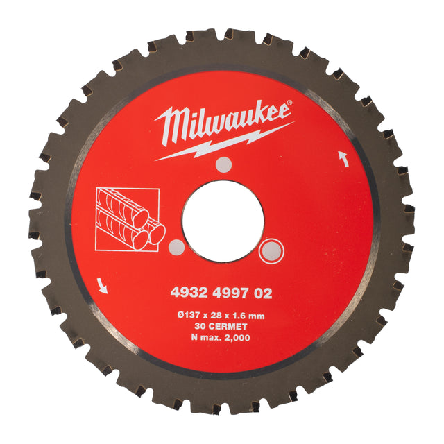 Milwaukee Kreissägeblatt für Baustahlschneider M18FRBCO32 Ø 137 x 28 mm Z30 1.6 mm Blattstärke – Produktbild 1