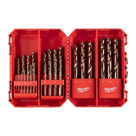 Milwaukee HSS-G RED COBALT Metallbohrer HSS-G Co Set – 25-teilig Set – Produktbild 1