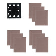 Milwaukee Schleifblätter Netzstruktur für Schwingschleifer 115 x 107mm Set – K80 + K120 + K180 – Produktbild 1