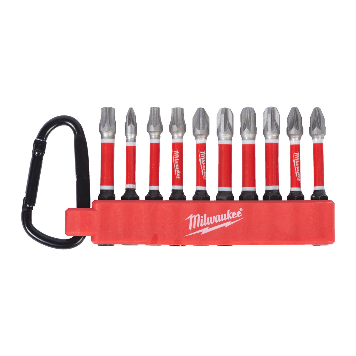 Milwaukee SHOCKWAVE Carabiner-Set 3 – 10-teilig PZ/TX – Produktbild 1
