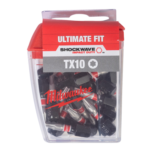 Milwaukee Thekendisplay Schrauberbit TX10 (25er Pack) – TX10 / 25 mm – Produktbild 1