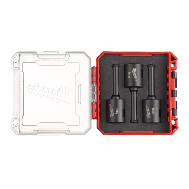Milwaukee DIAMOND MAX M14 Diamantbohrer-Set 3-teilig Ø 8 mm – Produktbild 1