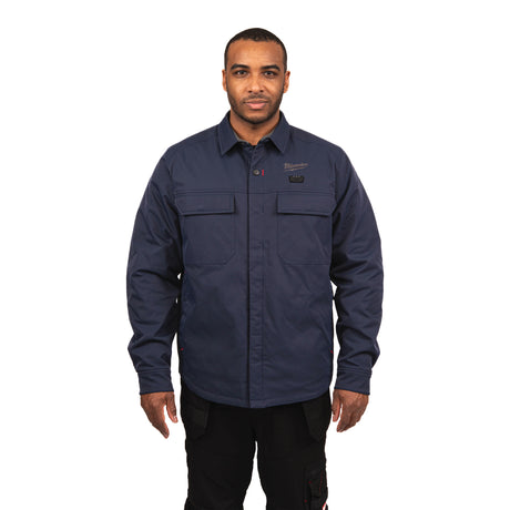 Milwaukee M12 Akku-Heiz-Hemdjacke Herren – Blau