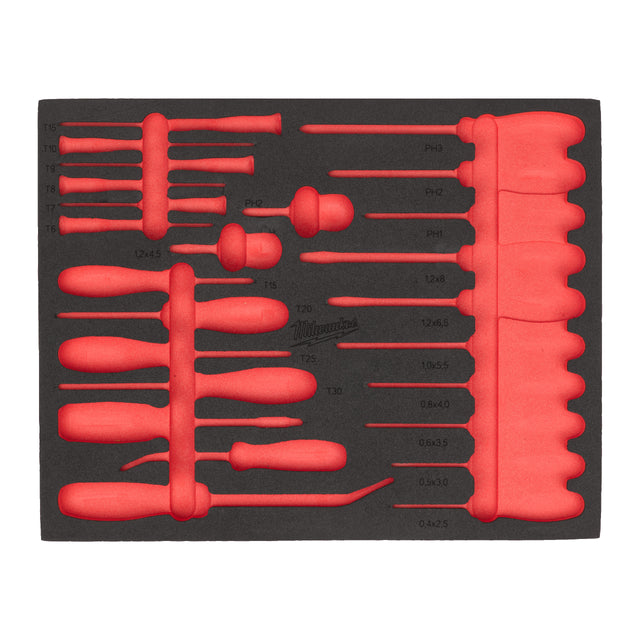 Milwaukee Ersatz-Einlage 3/3 für 1/4" & 3/8" Ratschen-, Bit- & Steckschlüsseleinsätze - 4932500762