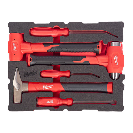Milwaukee Hammer, Fäustel & Stemmeisen Einlage 6-teilige Einlage für PACKOUT Koffer mit Schubladen – Produktbild 1