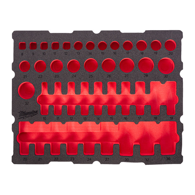 Milwaukee Ersatz-Einlage für 1/2" Steckschlüsseleinsätze PACKOUT Einlage - 4932502034
