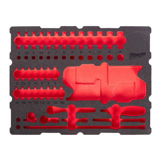 Milwaukee Ersatz-Einlage für 1/2" Ratschen- u. Bit-Steckschlüsseleinsätze PACKOUT Einlage - 4932502035