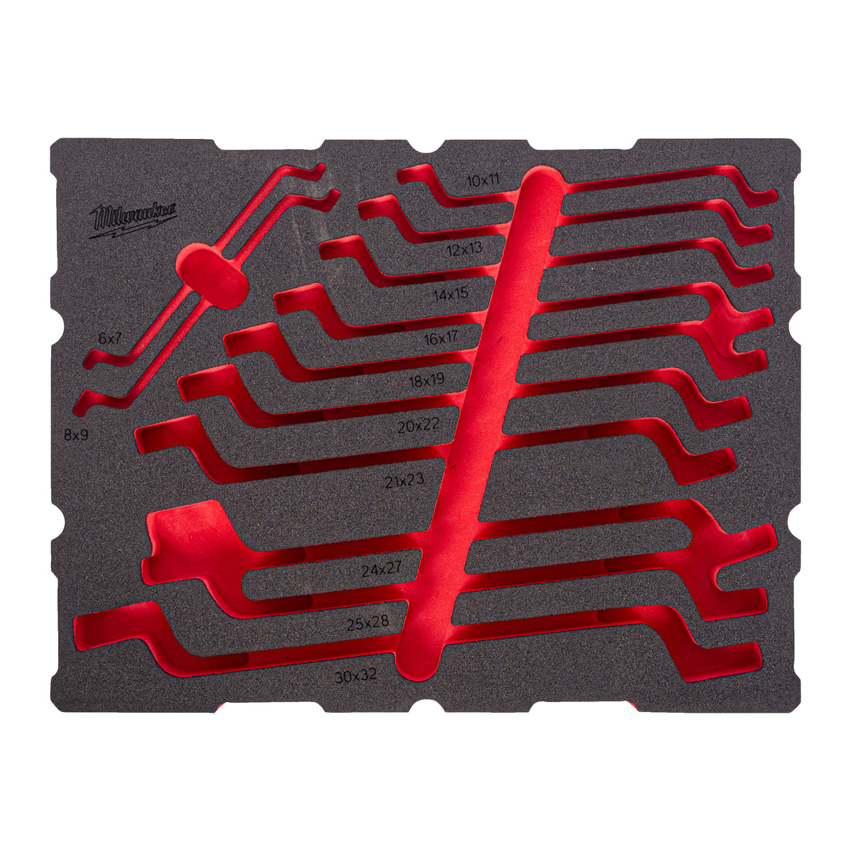 Milwaukee Ersatz-Einlage für Doppel-Ringschlüssel gekröpft PACKOUT Einlage - 4932502038