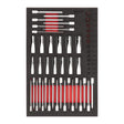 Milwaukee 1/4", 3/8" & 1/2" Ratschen-, Bit- & Steckschlüsseleinsätze Einlage 51-teilige Einlage für Werkstattwagen 36"/46" – Produktbild 1