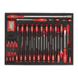 Milwaukee Tri-Lobe Schraubendreher und Stemmeisen Einlage 70-teilige Einlage für Werkstattwagen 36"/46" – Produktbild 1