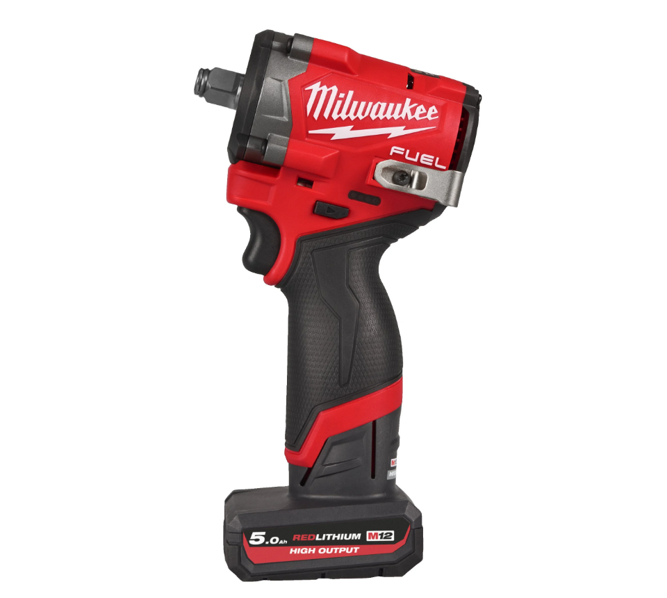 Milwaukee M12 FUEL Reifenwechsel-COMBO - 1/2˝-Akku-Schlagschrauber + Akku-Kompressor + Drehmomentschlüssel + Schlagnuss-Set