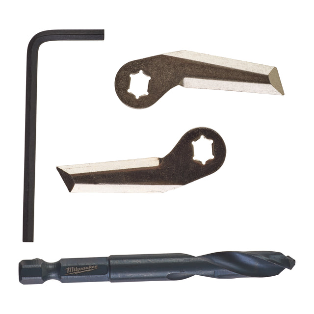 Milwaukee Ersatzmesser- und Zentrierbohrer-Set für Kreisschneider 4-teilig – Produktbild 1