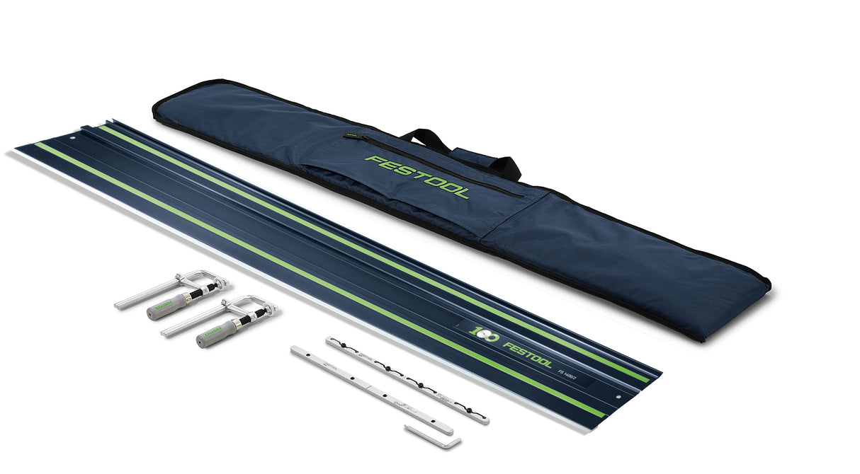 Festool 100 Jahre Führungsschiene-Set (1x 140cm Schiene, Verbinder, Tasche und Zwingen)