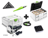 SET OFFER: Festool DOMINO dowel cutter DF 500 RQ-PLUS + dowels &amp; cutters + accessories 