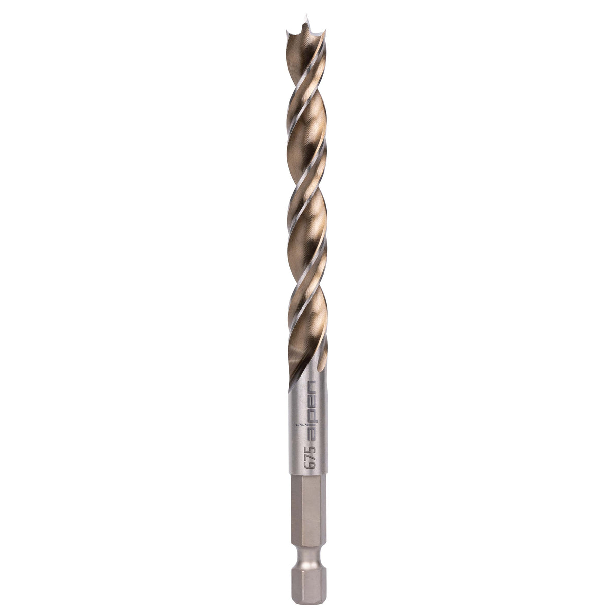 ALPEN Holzspiralbohrer mit 1/4" Sechskant-Schaft - TIMBER TWIST