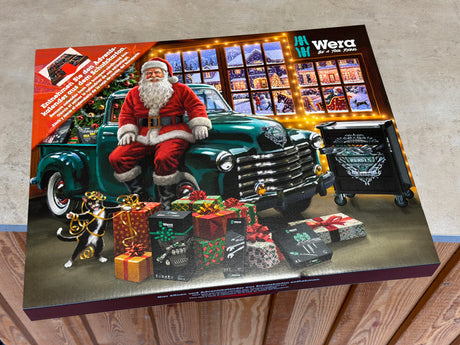 Wera Adventskalender 2026, 24-teilig mit Schraublampe – 05136614001