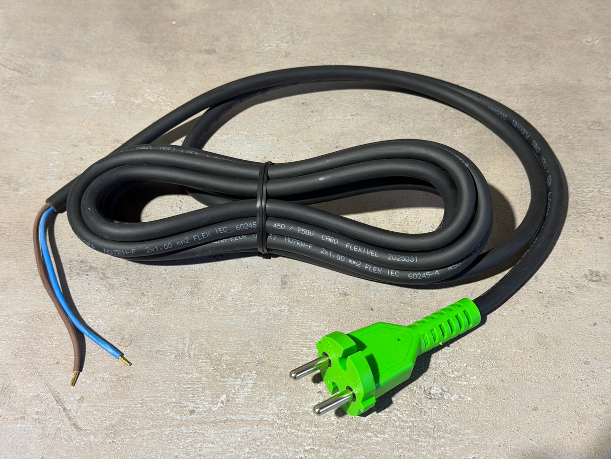 Festool Kabel mit Stecker BS 75 E DIN-H07RN-F GRÜN (Originales Ersatzteil) - 460463
