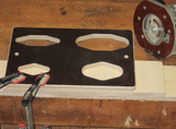 Holzflicken Frässchablone