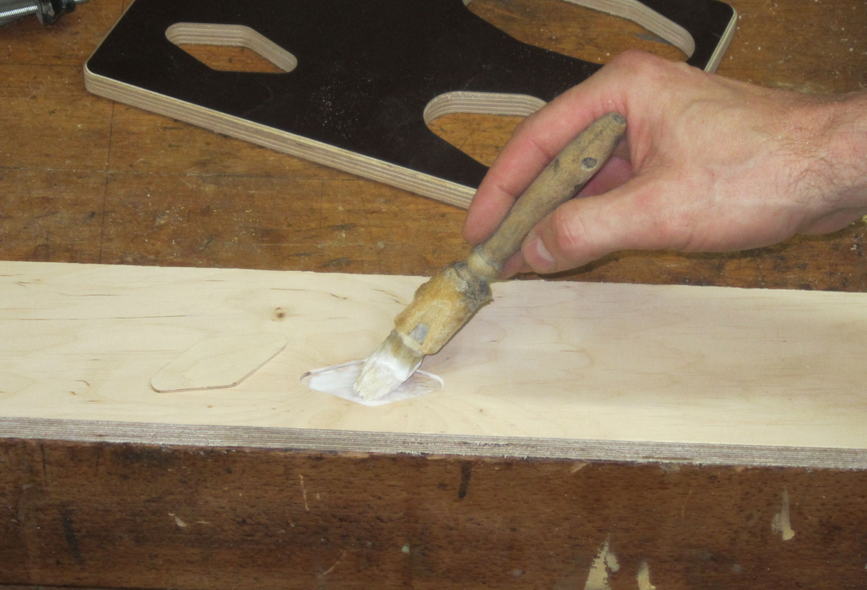 Holzflicken Frässchablone