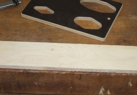 Holzflicken Frässchablone