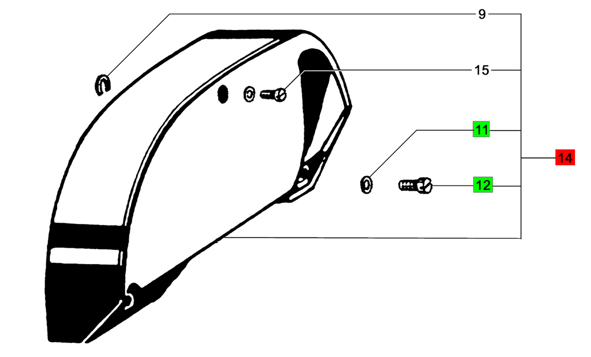 Festool Schutzklappe RS-HK 160 oben, Montage an Säge (Originales Ersatzteil) - 769796