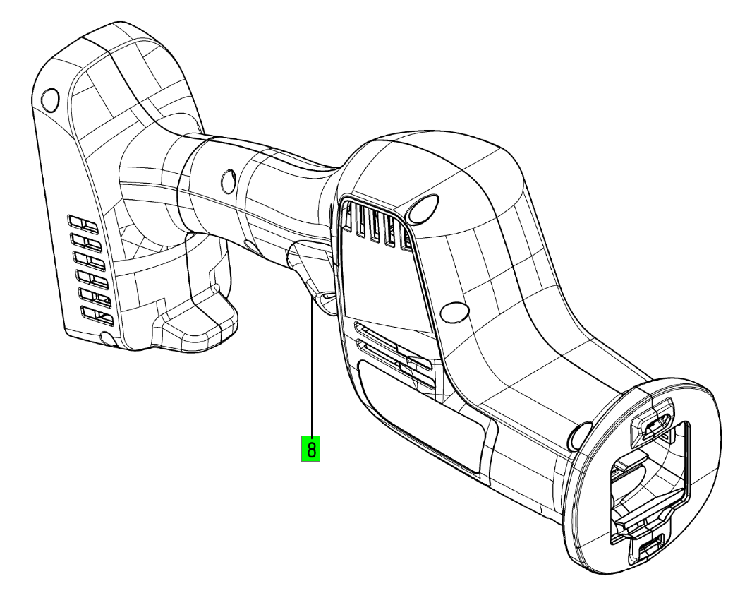 Festool Gehäuse-Satz ERSC 18 ET-BG (Originales Ersatzteil) - 11059591