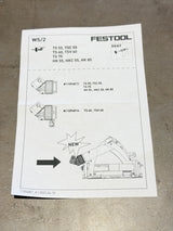 Festool Absaugstutzen WS/2 - Winkelstück TS 55 / TSC 55 / TS 75 / HKC 55 / HK 55 / HK 85 - 11094817