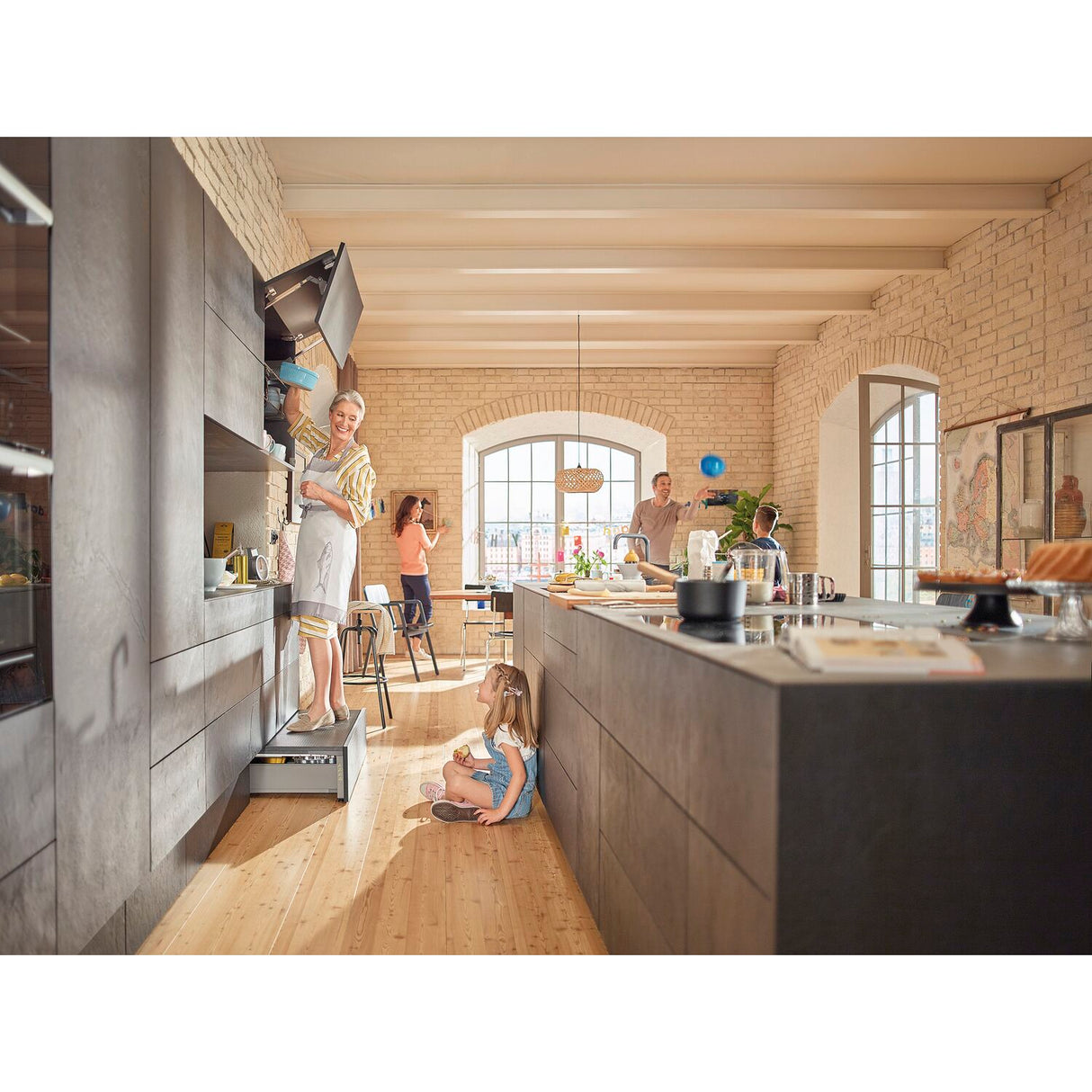 BLUM SPACE STEP Set NL 410 mm Oriongrau matt - Z95.4100