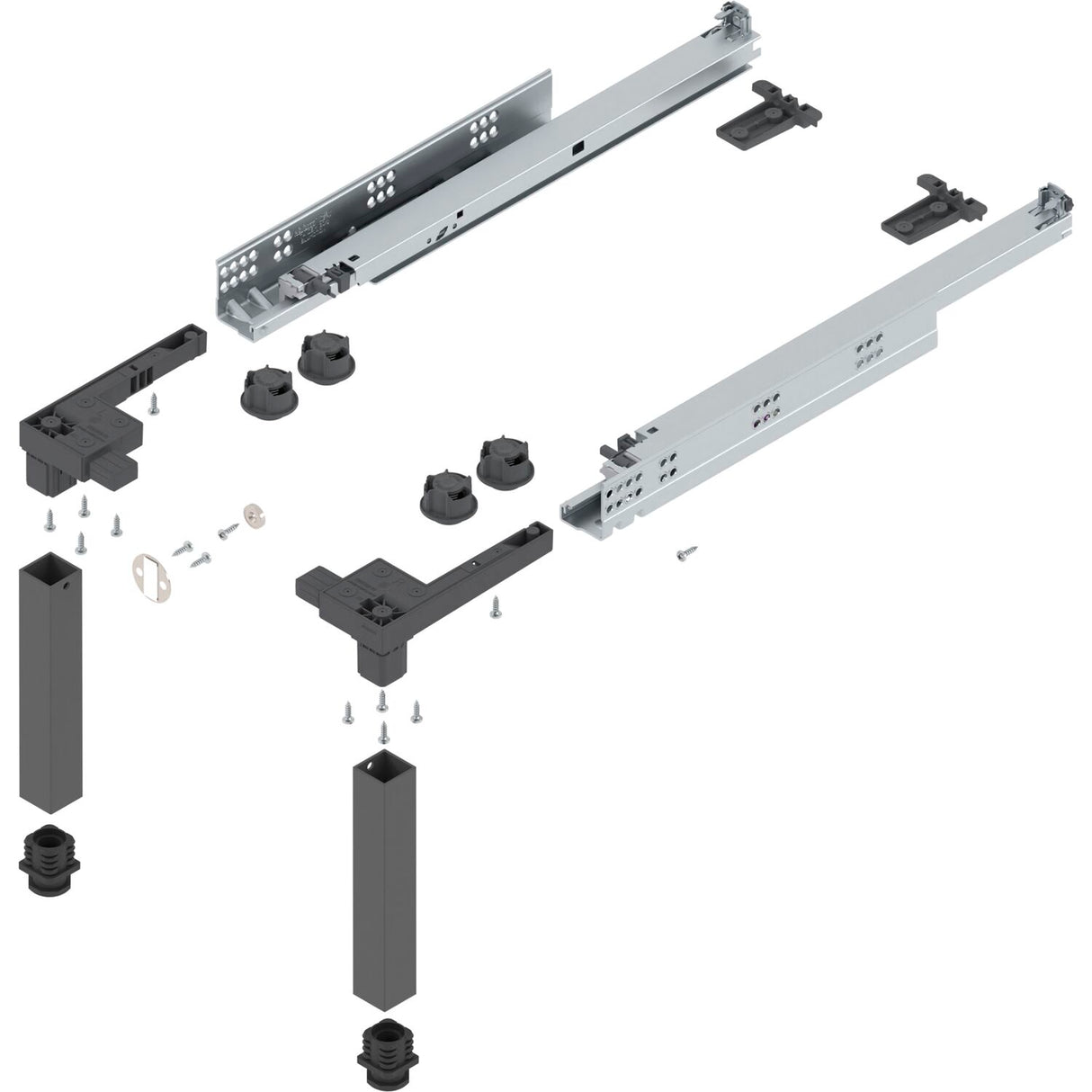 BLUM SPACE STEP Set NL 460 mm Oriongrau matt - Z95.4600