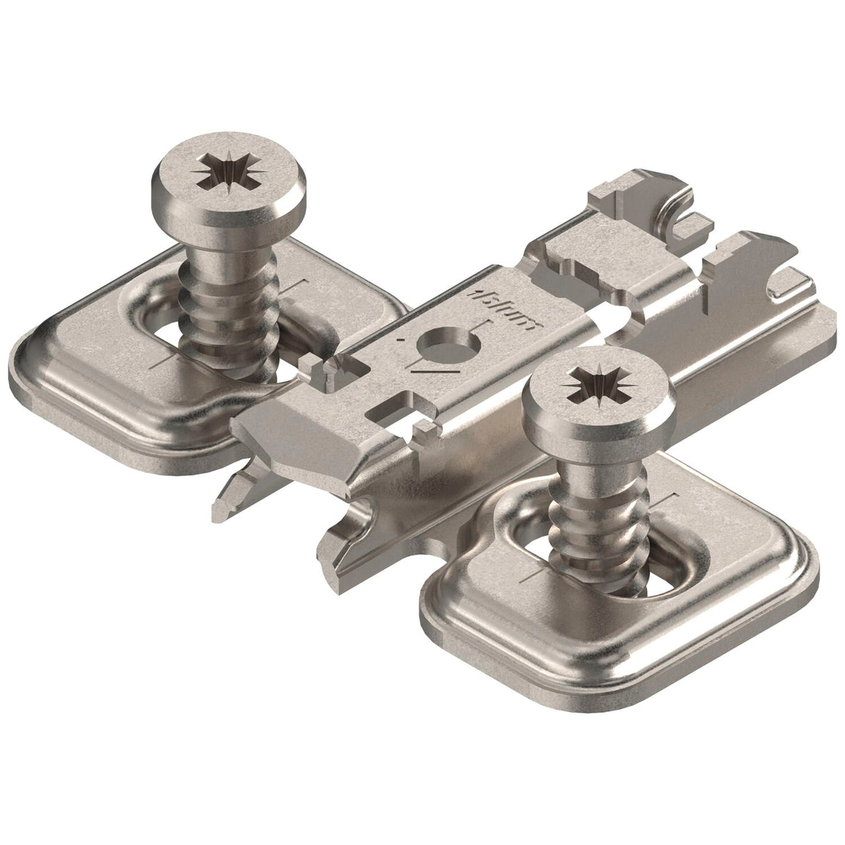 BLUM CLIP Kreuzmontageplatte, Distanz 0 mm, Systemschrauben - 173L8300