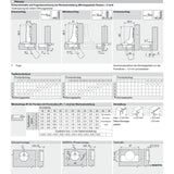 BLUM CLIP top ONYX Möbel Scharnier 120°, gerade ohne Feder, Schrauben - 70T5550.TL