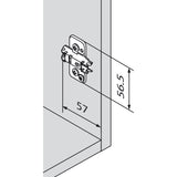 BLUM CLIP Kreuzmontageplatte ONYX , Distanz 0 mm, EXPANDO - 174H7100E