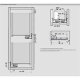 Blum® MOVENTO TIP-ON S 760H Unterbodenführung - Vollauszug - Typ: 760H/766H
