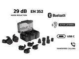 PerfectPro Gehörschutz H-10 mit Bluetooth SNR 29 dB im Ladecase