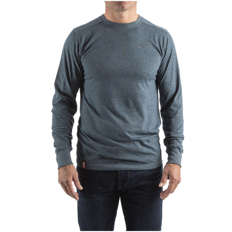 Milwaukee Hybrid-Langarm-Shirt – Blau