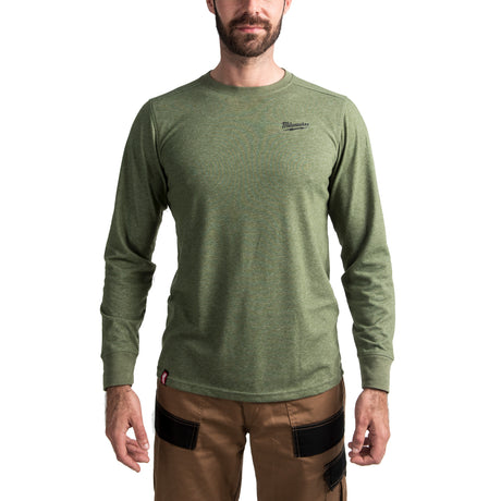 Milwaukee Hybrid-Langarm-Shirt – Grün