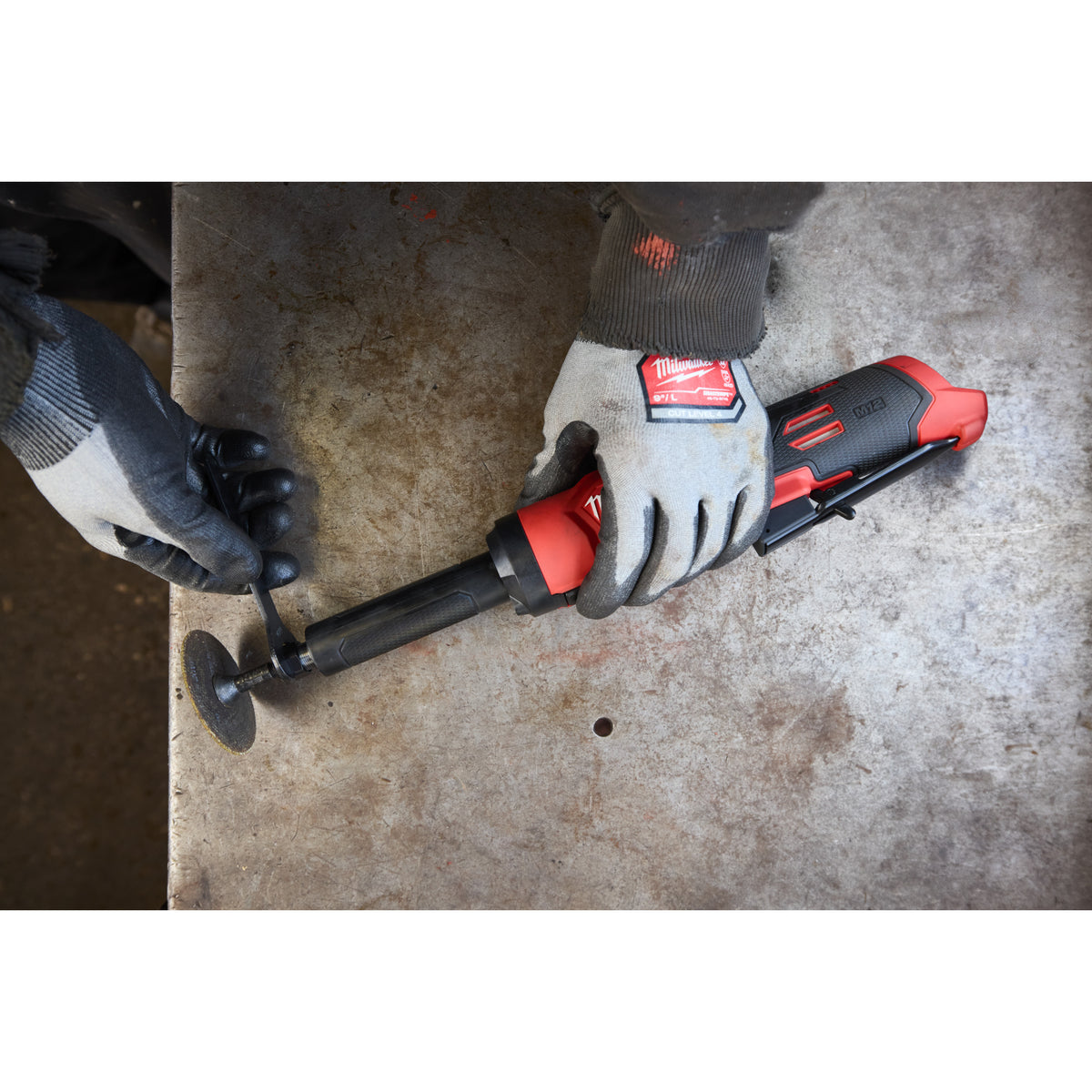 Milwaukee M12 FUEL™ Akku-Langhals-Geradschleifer M12FDGES2 - Produktbild 12