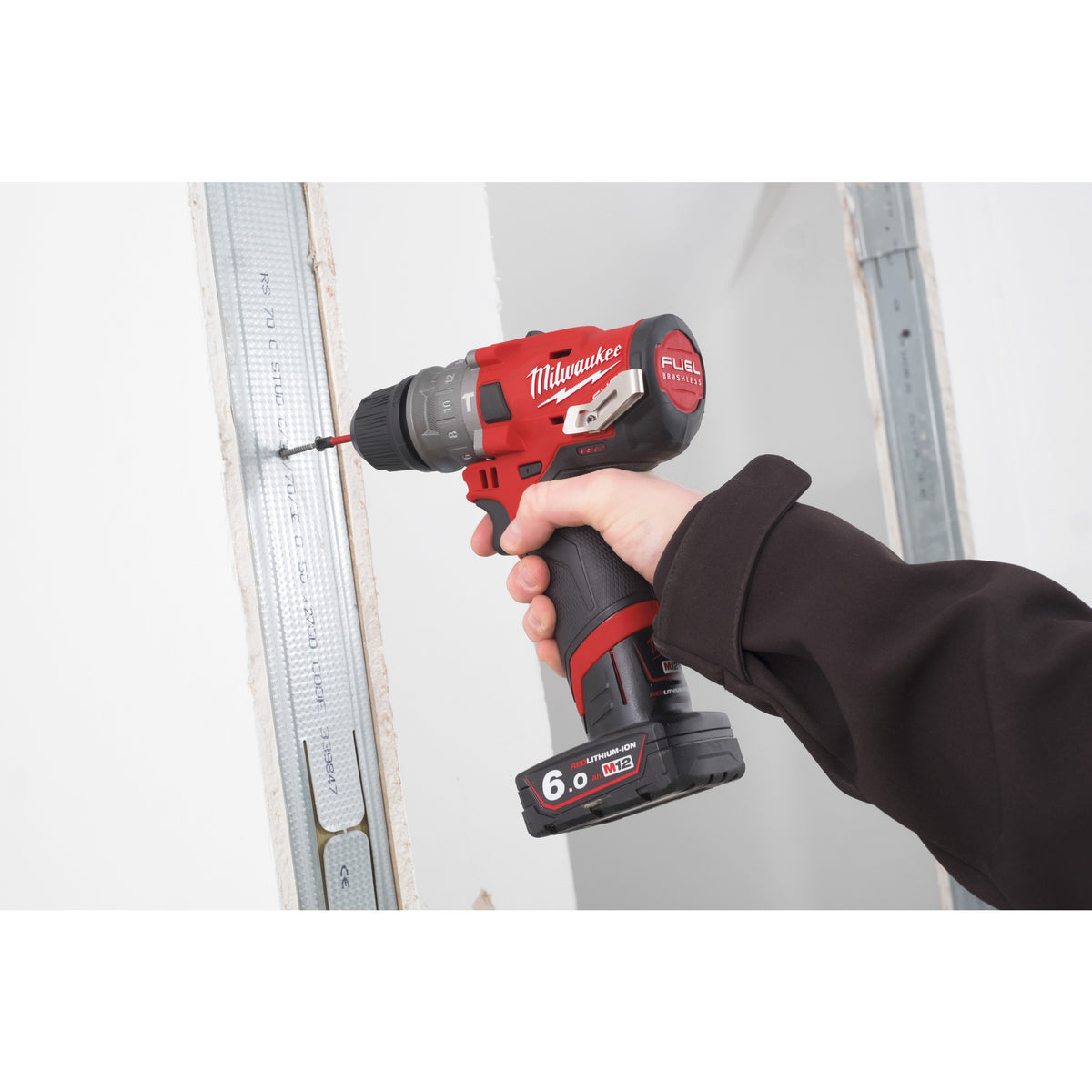 Milwaukee M12 FUEL™ Akku-Kompakt-Schlagbohrschrauber mit Schnellwechselbohrfutter M12FPDX - Produktbild 9