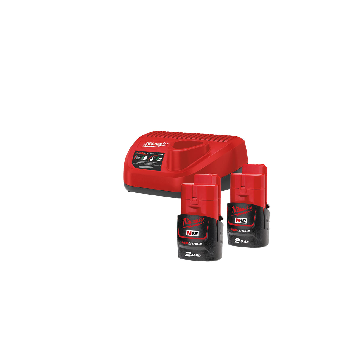 Milwaukee M12NRG-202 12V Starterset – Produktbild 1