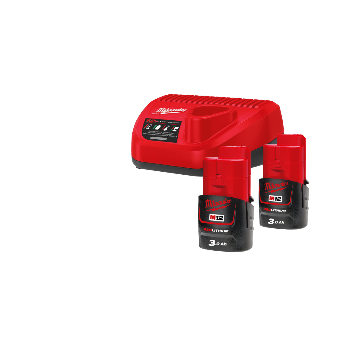 Milwaukee M12NRG-302 12V Starterset – Produktbild 1