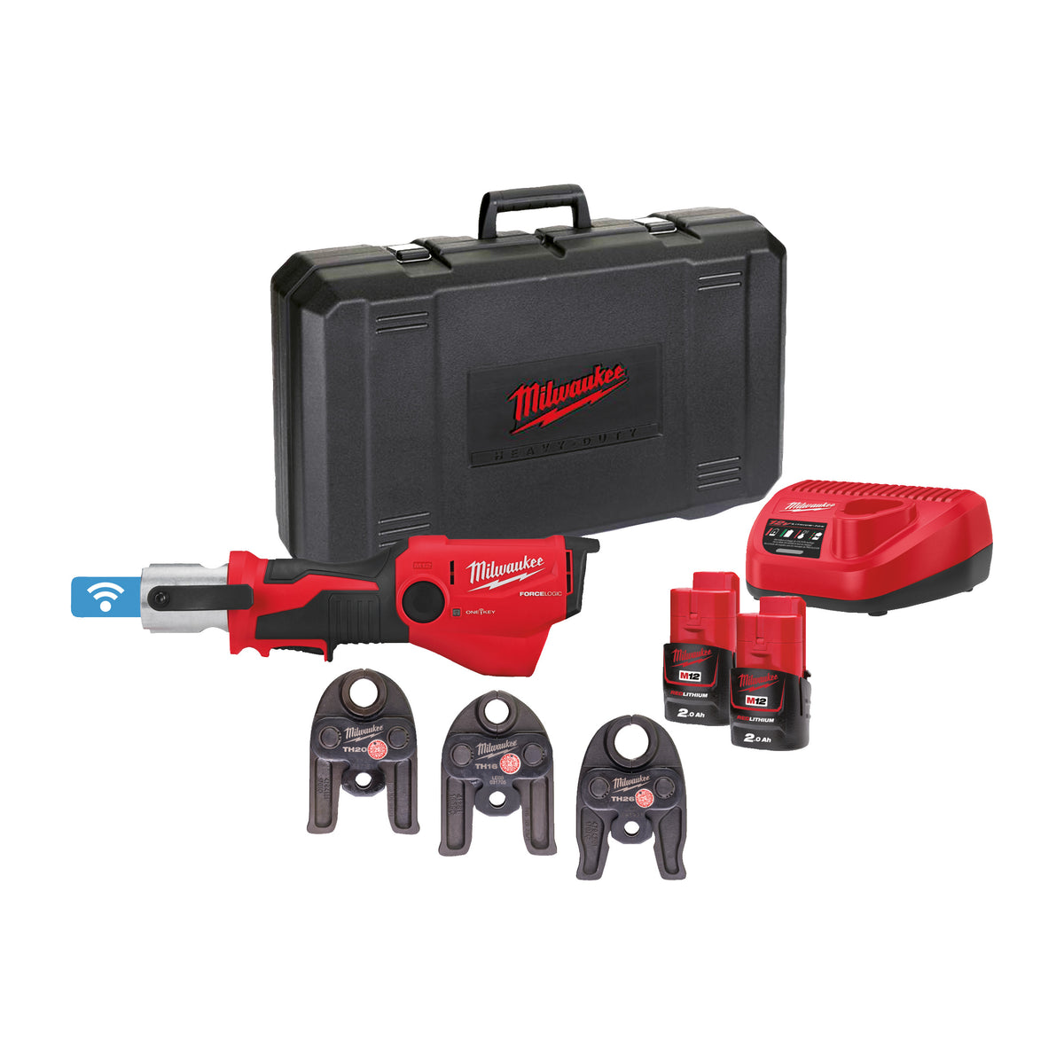 Milwaukee M12™ ONE-KEY™ Akku-Presswerkzeug TH-Set M12ONEHPT-202C TH-Set - Produktbild 1